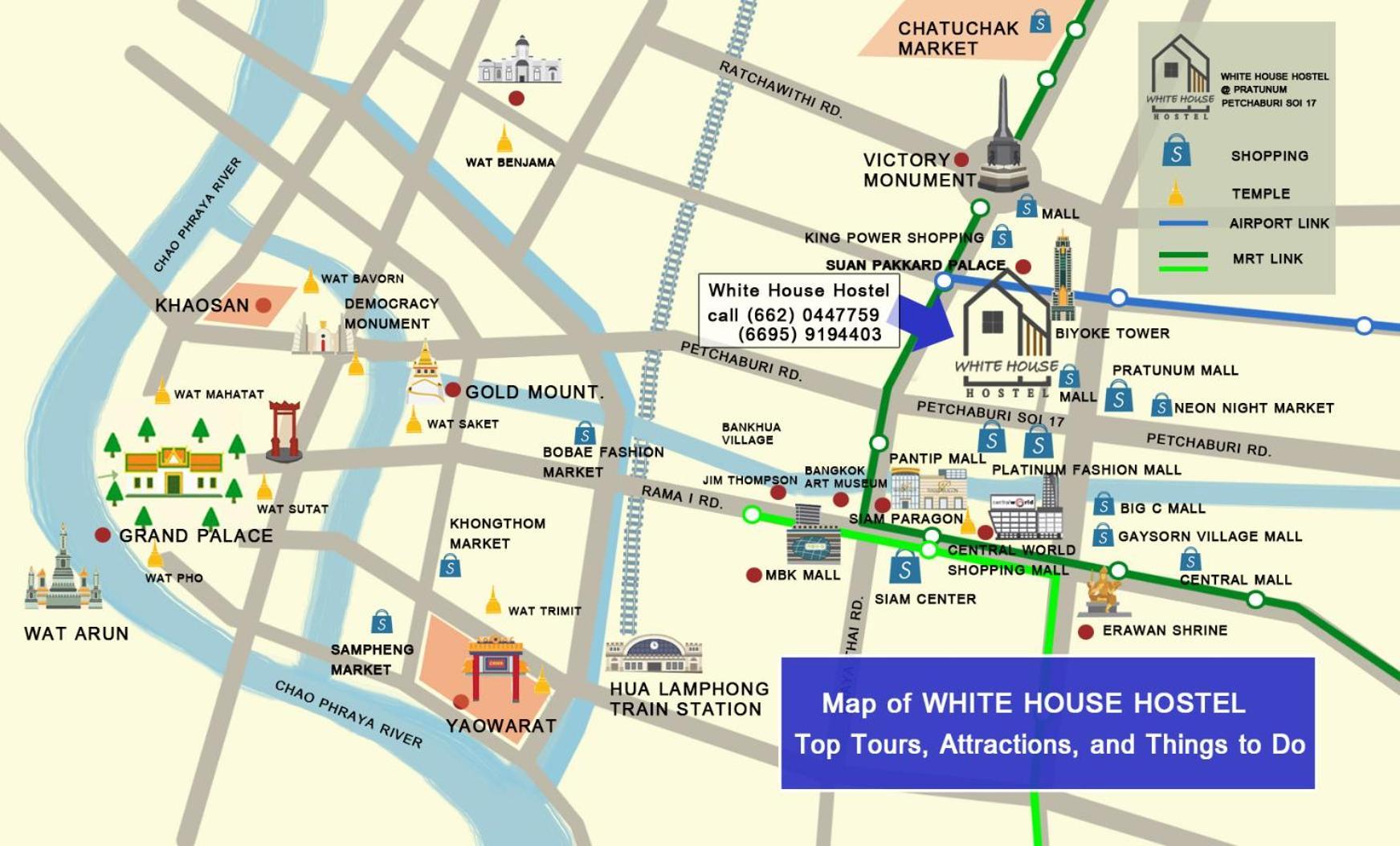 White House Hostel Bangkok Exterior foto